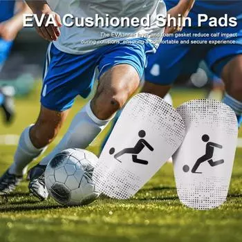 Щитки для мини-футбола Щитки для мини-футбола Щитки для голени для спорта на открытом воздухе Защитное снаряжение для голени для подростков и взрослых XS белый