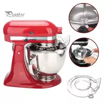 Щиток для заливки для KitchenAid 4.5-5QT, большой угловой резервуар для наполнения, прозрачный пищевой пластиковый щиток, устойчивый к миске для смешивания, аксессуар прозрачный