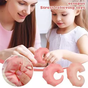 Щупальца Имитация Силикон Сжимающая Грязь Ощущение Декомпрессии Игрушка Медленный Трюк Супер Мягкая Декомпрессия Вентиляция One Size