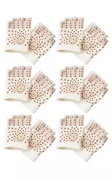 Shiatsu Half 6 One Size Fits 5 Foot Acupuncture Health Foot Big Toe [Remington] Носки с инфракрасным излучением, пары, носки, мужские, женские, большинство, пальцы ног, носки, бежевый