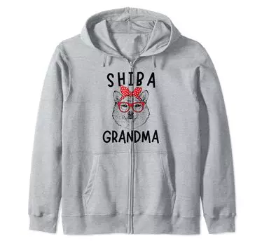 Shiba Grandma Shiba Inu Dog Nana Day Zip Parka Mother s серый