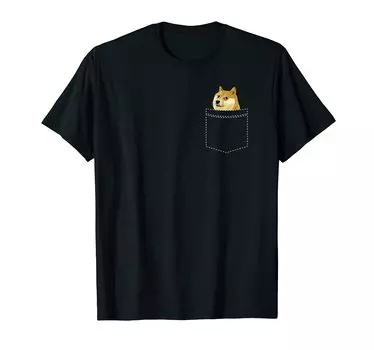 Shiba Inu in Pocket Funny Shiba Inu T-Shirt