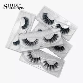 SHIDISHANGPIN 1 пара накладных ресниц 3D Faux Mink Eyelash Natural Long