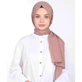 Шифоновая Шаль Miray Ptpt Светло-Коричневый