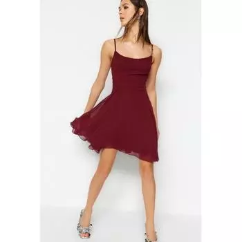 Шифоновое платье с открытой талией/фигуристкой