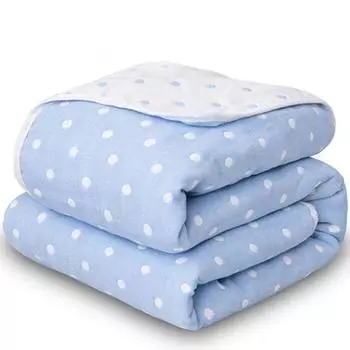 Шифоновое полотенце, 6-слойное хлопковое одеяло, для взрослых и детей, двуспальная кровать, кондиционер, тонкое пуховое одеяло, очень большое постельное белье. 90X100cm 1pc