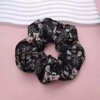 Шифоновый большой кишечник кольцо для волос цветок двухслойная резинка для конского хвоста веревка для волос девочка резинка для пучка стрижки скрабчи