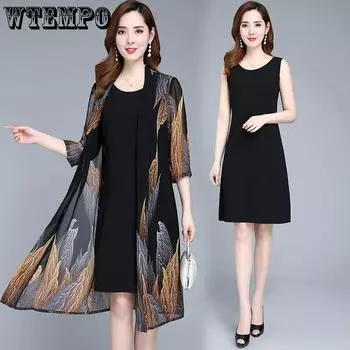 Шифоновый кардиган средней длины, солнцезащитная одежда, женская свободная тонкая куртка с шалью большого размера, пляжная куртка с кондиционером M