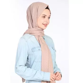 Шифоновый платок Miray Ptpt светло-норковый