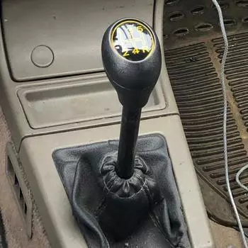 Ручка переключения передач, противоскользящая 5-скоростная пластиковая износостойкая ручка переключения передач автомобиля красный