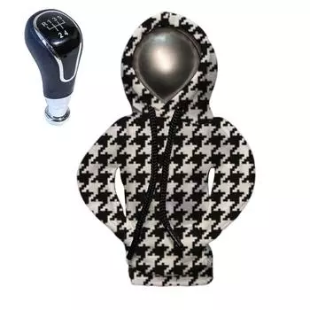 Толстовка с капюшоном на ручку переключения передач, универсальная защита рычага переключения передач, чехол на ручку рычага переключения передач, пылезащитная толстовка с капюшоном на рычаг переключения передач автомобиля