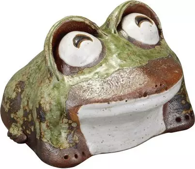 Фигурка соломенной лягушки из посуды Сигараки (маленький) ширина 19 x глубина 21 x высота 13 см 552-05