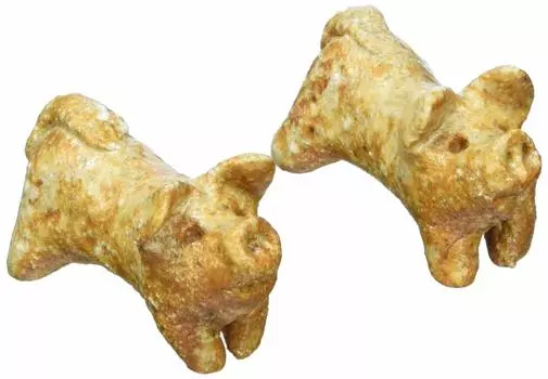 Shigaraki Ware Hechimon Chopstick Rest Set of Arado Little Pigs Quintuplets (Set 5)