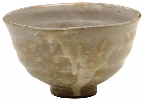 Shigaraki Ware Hechimon Shikasaku Matcha Bowl Ash Glaze