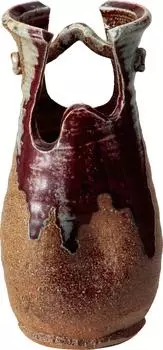 Shigaraki ware vase Nanban hand vase Width Diameter Height 23cm 11.5x 11.5x 513-03