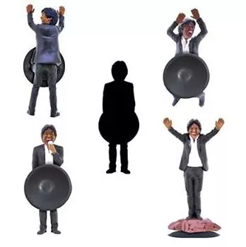 Shigeru Matsuzaki by the window secret set of 5 types Bandai Gachapon