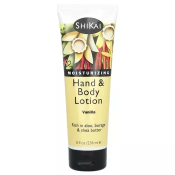 Shikai, Moisturizing Hand & Body Lotion, Vanilla, 8 fl oz (238 ml)