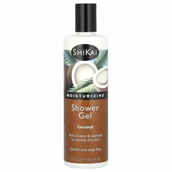 Shikai, Moisturizing Shower Gel, Coconut, 12 fl oz (355 ml)