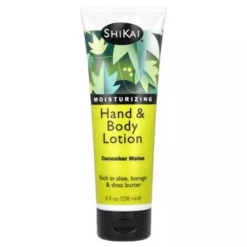 Shikai, Увлажняющий лосьон для рук и тела, огурец и дыня, 8 жидких унций (238 мл)