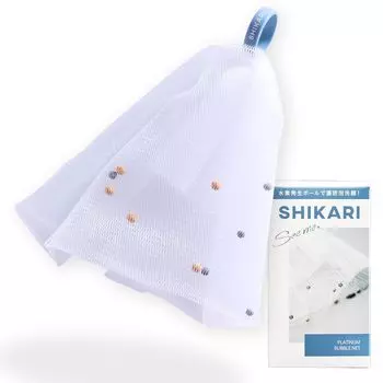 SHIKARI Platinum Bubble Net Facial Cleansing Foaming 100mm x 55mm Dense Pore Solid Foam Facial For Facial For Net, Net, [Facial Cleansing, Foam, Care, синий