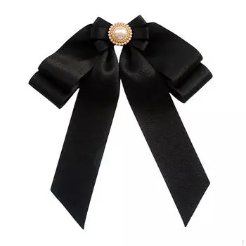 Шикарная брошь с блестящими деталями для женщин, элегантный аксессуар для особых случаев Black