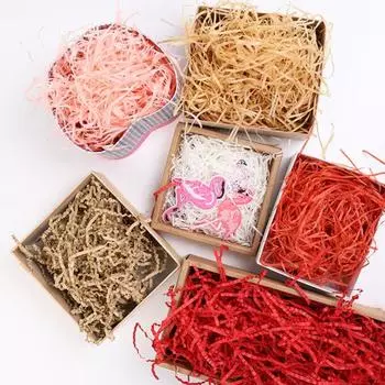 Шикарная бумага из рафии, небьющаяся подарочная упаковка, блестящий наполнитель F