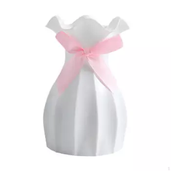 Шикарная цветочная ваза, современный акцентный элемент домашнего декора белый