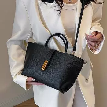 Шикарная французская сумка для женщин весна-лето новые сумки через плечо на одно плечо сумка-ведро большой вместимости