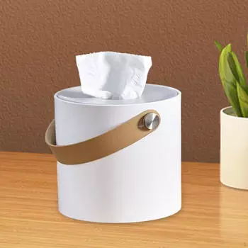 Шикарная крышка для коробки с салфетками с элегантной ручкой для домашнего декора серебряный