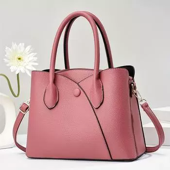 Шикарная однотонная женская сумка хаки