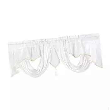 Шикарная оконная балка для стильного домашнего декора — элегантная обработка штор белый