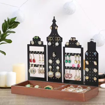 Шикарная подставка для сережек, элегантный держатель для украшений для нее brown base