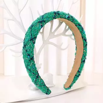 Шикарная шерстяная вязаная повязка на голову для женщин, головной убор для умывания лица, осенние женские аксессуары для волос, губка, обруч для волос