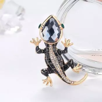 Шикарная сверкающая брошь-ювелирное украшение с нежным капающим маслом для ежедневного ношения