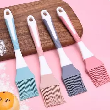 Шикарная термостойкая прочная нескользящая кисточка с длинной ручкой, предотвращающая выцветание, для столовой кондитерской щетки