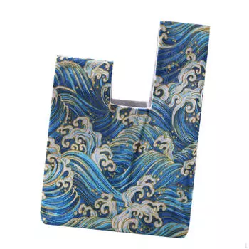 Шикарная вязаная сумка-тоут для любителей рукоделия синий