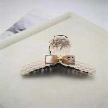 Шикарная заколка-краб для волос на осень и зиму с жемчугом и шерстью, новый корейский стиль, элегантный зажим-краб, новые аксессуары для волос