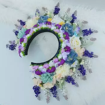 Шикарная заколка с цветочным принтом, стильный аксессуар для волос с цветком, украшенный для женщин, модное украшение для волос для повседневной носки