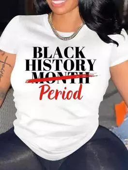 Шикарная женская хлопковая футболка белого цвета с короткими рукавами и разнообразным индивидуальным узором, круглый вырез S