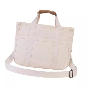 Шикарная женская холщовая сумка-тоут для повседневного использования белый