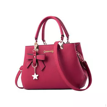 Шикарная женская сумка через плечо с верхней ручкой для повседневных вещей первой необходимости синий