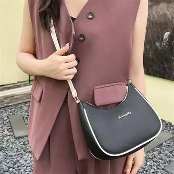 Шикарная женская сумка на одно плечо, стильная регулируемая сумка через плечо из искусственной кожи, сумка через плечо