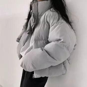 Шикарная зимняя водолазка, утолщенная теплая пуховая куртка, ленивое ветровое мешковатое пальто на молнии, свободные однотонные повседневные женские парки с хлопковой подкладкой One Size красный