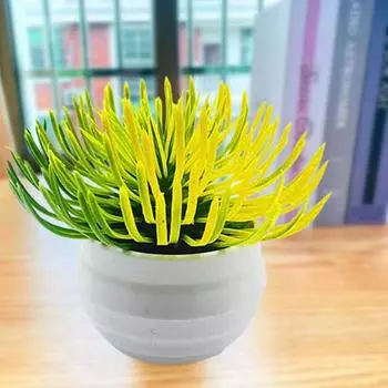 Шикарное искусственное растение, сохраняющее свежесть, пластик, красивое жёлтый