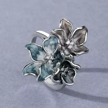 Шикарное кольцо для вечеринки с гальваническим покрытием из классического сплава US 8 серебряный