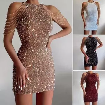 Шикарное мини-платье с запахом выше колена M белый