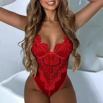 Шикарное ночное боди с регулируемыми облегающими бретелями XL