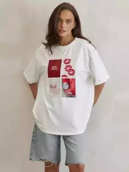 Шикарные 3DT-футболки с принтом в виде сердца и букв, женские свободные футболки с круглым вырезом и коротким рукавом, женская футболка большого размера, летняя модная женская верхняя одежда 2025 года XL