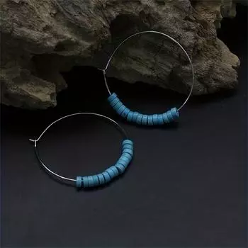 Шикарные богемные серьги в бирюзовом стиле, модный подарок для женщин, идеально подходящие для повседневной носки, праздников и фестивалей.