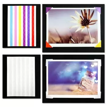 Шикарные долговечные и простые в установке треугольные самоклеящиеся углы фоторамки для альбома кафе